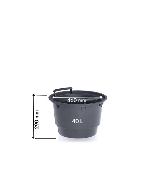 Klasyczna Okrągła Donica do ogrodu Monumo Ambienti  biała 36h